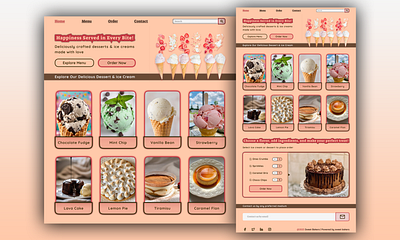 Soft Brutalism Food Landing Page aesthetic web brutalism ui brutalist design clean food ui creative food design figma ui food delivery ui food landing page food website landing page design minimal brutalist modern brutalism pastel brutalism restaurant website soft brutalism soft brutalist food ui design web design