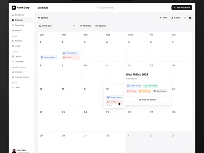 Schedule Event Page app design booking app branding clean creative design graphic design illustration logo ui