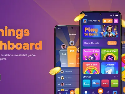 Softnextit | Play Store App Screenshot Design app screenshot design app ui earning app design earning app ui screenshot design ui ui ux