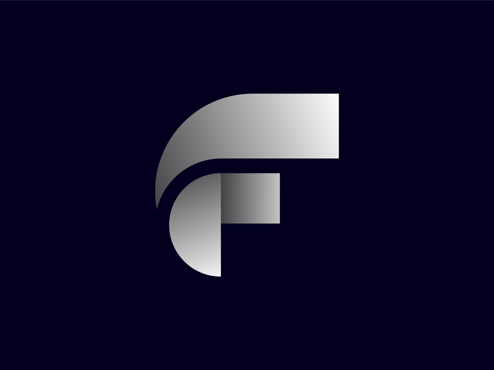 Abstract Letter F Logo Design by Khabib 🦅 on Dribbble, image size:1600x1200