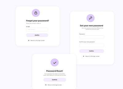 New password reset password forms. components design forms interface ui design ui inferface ui ux user interface