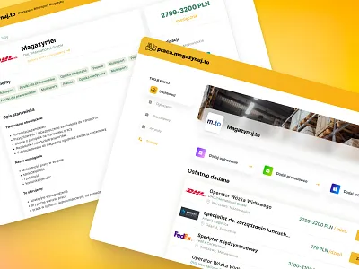 magazynuj.to app dashboard desigin job porta procuct ui ux uxui web