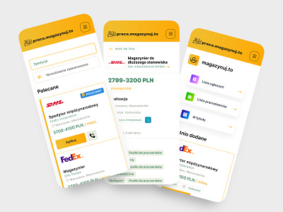 magazynuj.to app design job mobile platform ui ux web