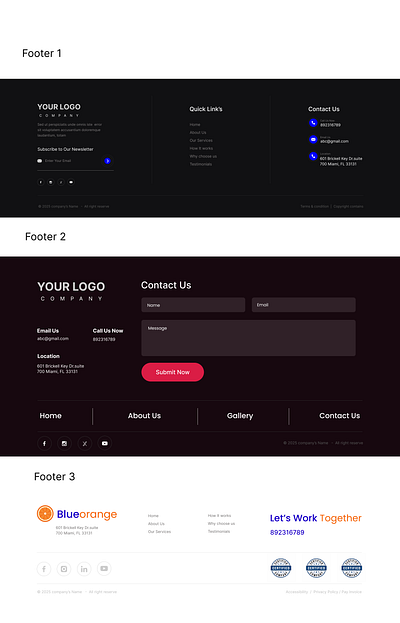Footer ideas for Websites design footer footerideas graphic design ui uiux design ux website websites