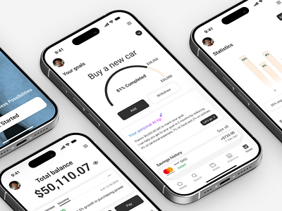 Savion: A Case Study Where Numbers Meet Delight app appdesign cleanui designinspiration dribbbleshowcase figma figmadesign finance financeapp fintech interfacedesign minimaldesign mobileapp mobiledesign productdesign savings savingsapp uidesign uiux userexperience
