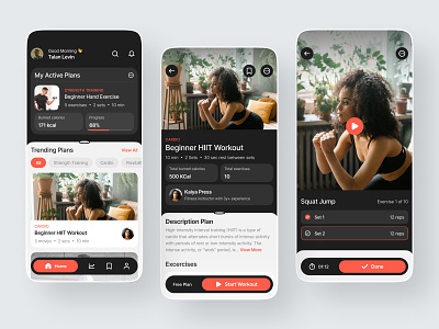 Workout Planner App app design exercise fitness fitness app gym health mobile mobile fitness app planner sport app sports ui ui design uiux wellness workout workout app workout plan workout planner