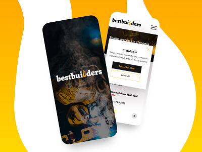 bestbuilders.pro android app design ios mobile popup product splash ui ux yellow
