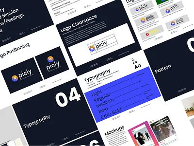 Picly Brand Identity Guideline 2025 treands brand identity desing branding branding guideline classic design logo minimal design picly