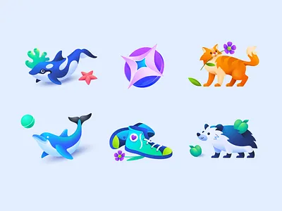 Rambler Doodles 2d astrology branding cat converse cute design dolphin graphic design hedgehog horoscope icon illustration logo playful sneakers vector