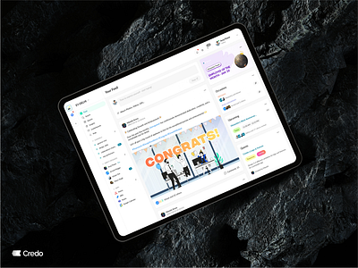 Employee Dashboard - Tablet Mockup | UI/UX advertising branding dashboard dashboard design dashboard ui design device employee dashboard graphic design mockup mockup design mockups recognition platform tablet design tablet mockup ui ui design web app