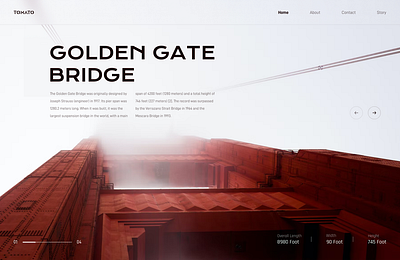 Golden Gate Bridge design ui ux web
