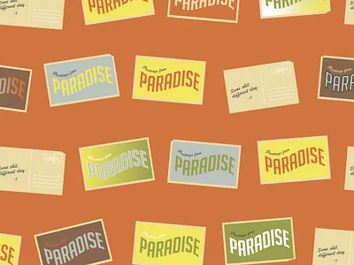 Greetings from Paradise branding calgary canada design female artist illustration illustrator surface pattern design