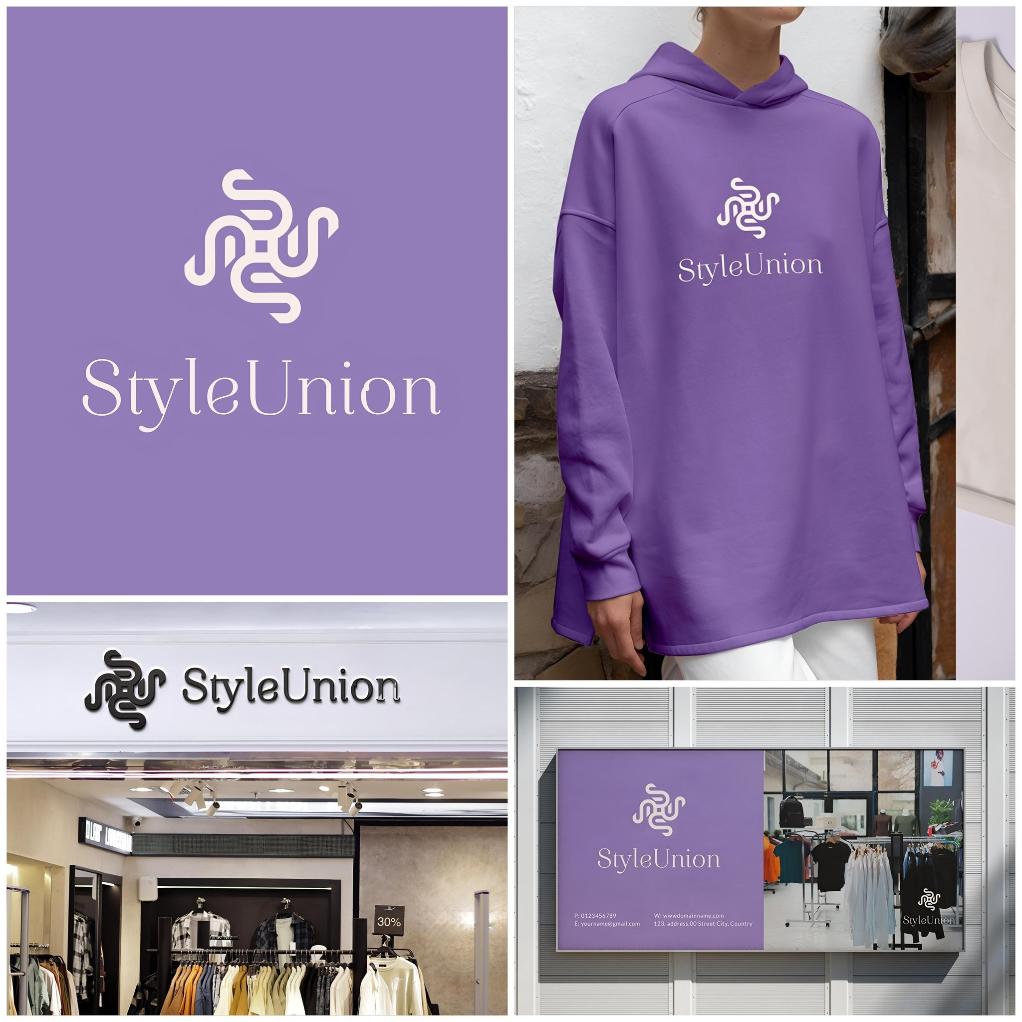 StylenUnion logo & branding design uniquelogo