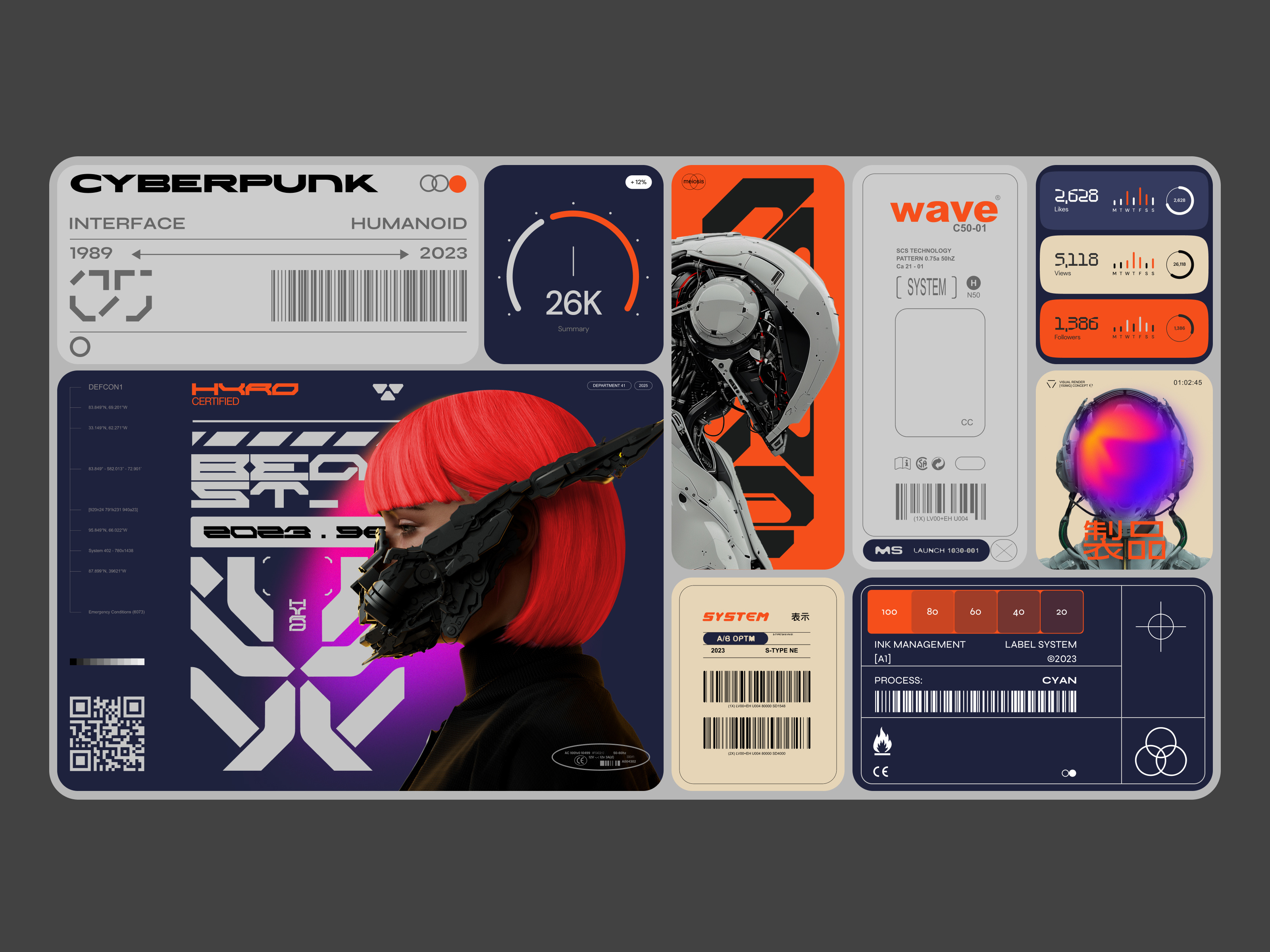 Cyberpunk concept cyber cyberpunk design future graphic design landig page minimalism scifi ui киберпанк