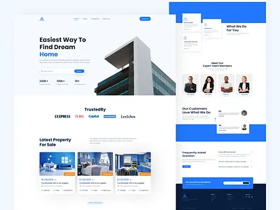 Real Estate Website Concept agency apartment building home house landingpage property property management property website real estate real estate ui realtor web website