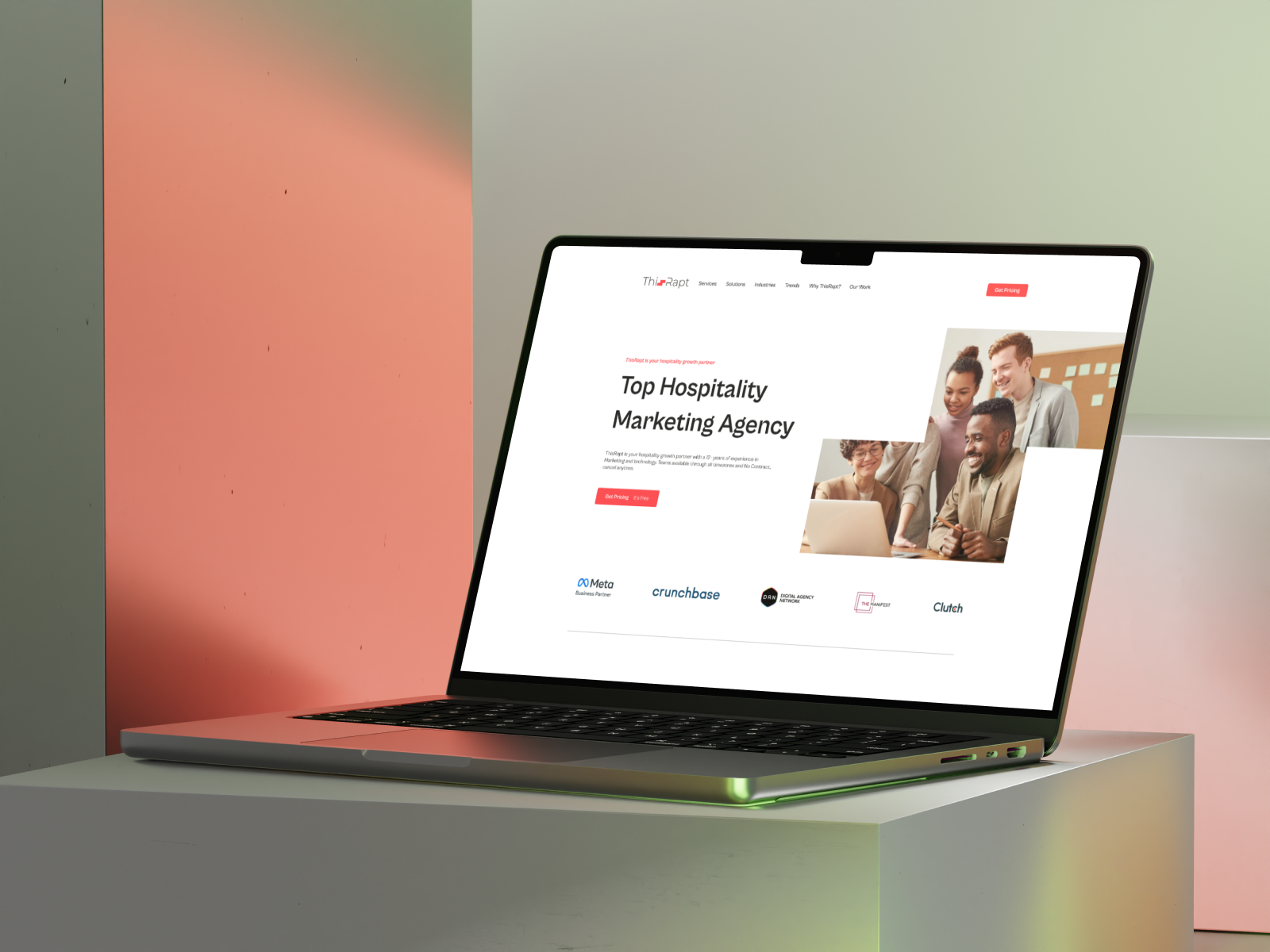 UI Design for hospitality marketing agency product design ui design ux design