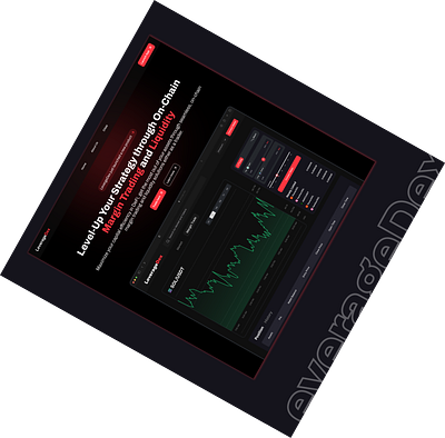 Landing page and Margin trade Dashboard design figma product ui ux web web3