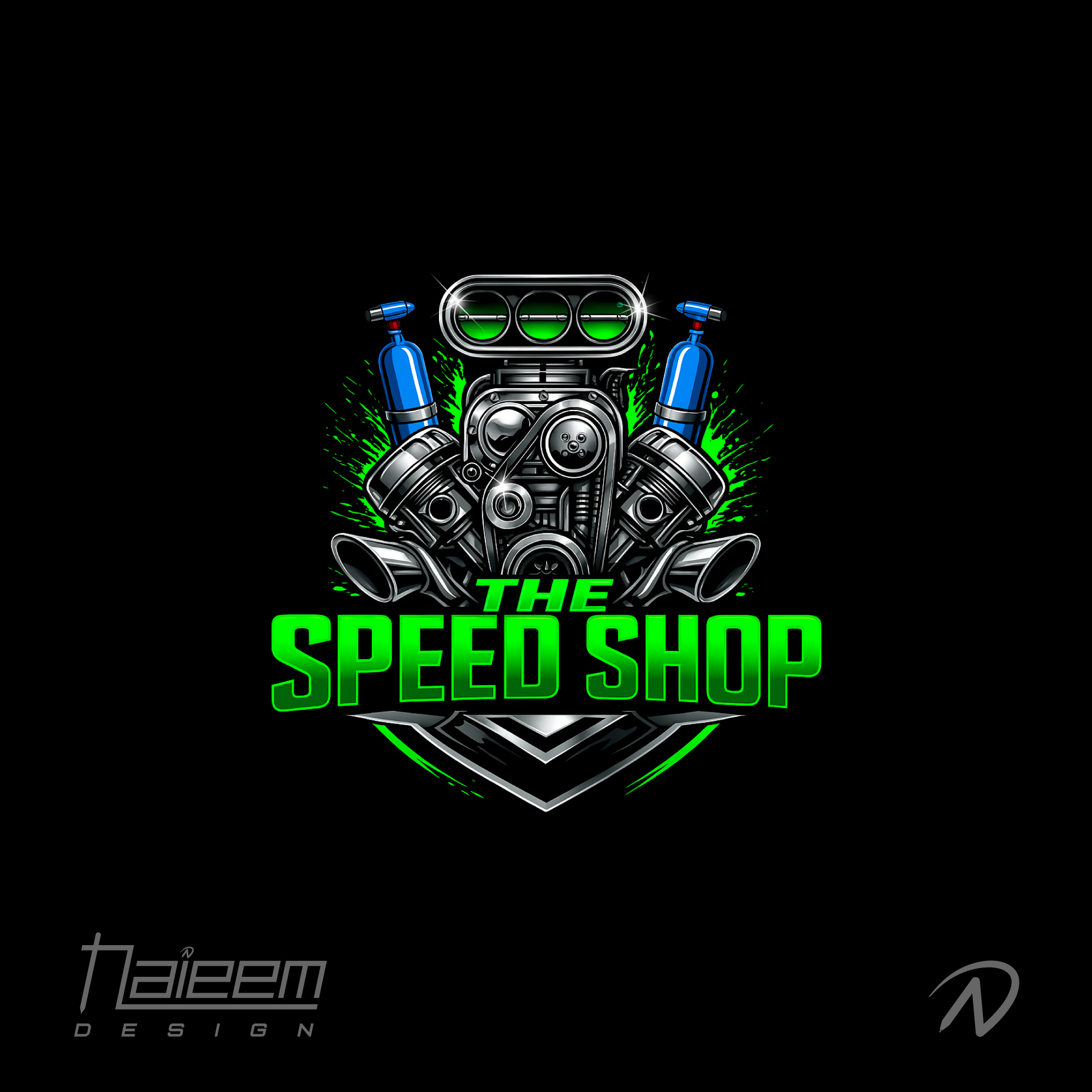 Nitro Boosted Performance Logo for Car Parts & Tuning Shop aftermarket parts logo bold green car logo car modification shop logo custom auto shop logo drag racing brand logo engine detail illustration logo mechanical logo for speed shop naieem design performance logo nitro powered car brand nitrous engine logo nos logo design performance parts logo piston engine vector racing garage logo speed culture identity speed shop logo street car tuning logo tuning garage branding turbo engine logo design vehicle performance logo