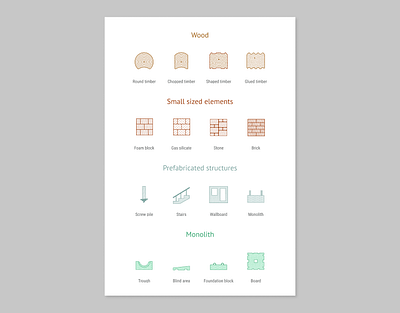 House Project: Construction company website online shop ui web