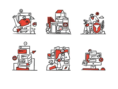 Email Illustration :) app branding chat design email gmail graphic design homepage illustration intro introduction logo mobile onboard screen service splash ui video website