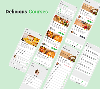 Mobile App for Online courses app design mobile app ui ux