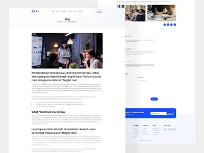 Blog Details page ui design blog blog page blog ui branding dailyui design details graphic design illustration sajjad single blog page ui ux web webdesigner website