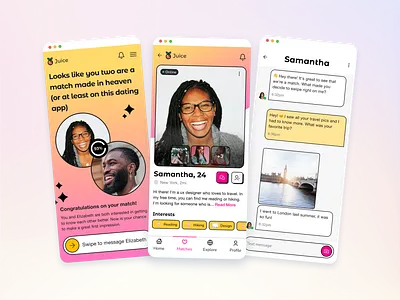 Dating App 006 app branding brutalist dating dating app design design system desktop gradient graphic design illustration logo mobile ui ui kit uiux ux vector