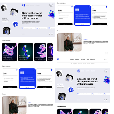 Landing page for Crypto crypto design landing page ui