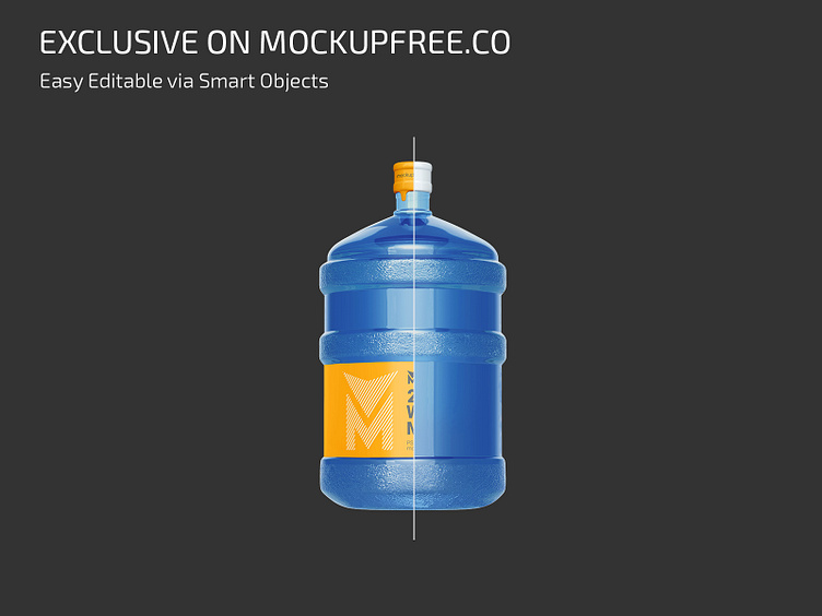1 Gallon Plastic Jug With Clear Liquid Mockup - Free Download