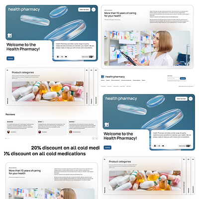 Landing page for Pharmacy e commerce landing page pharmacy ui ux