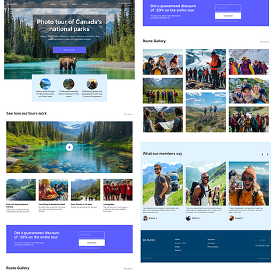 Landing page for Travel agency design landing page travel travel agency ui