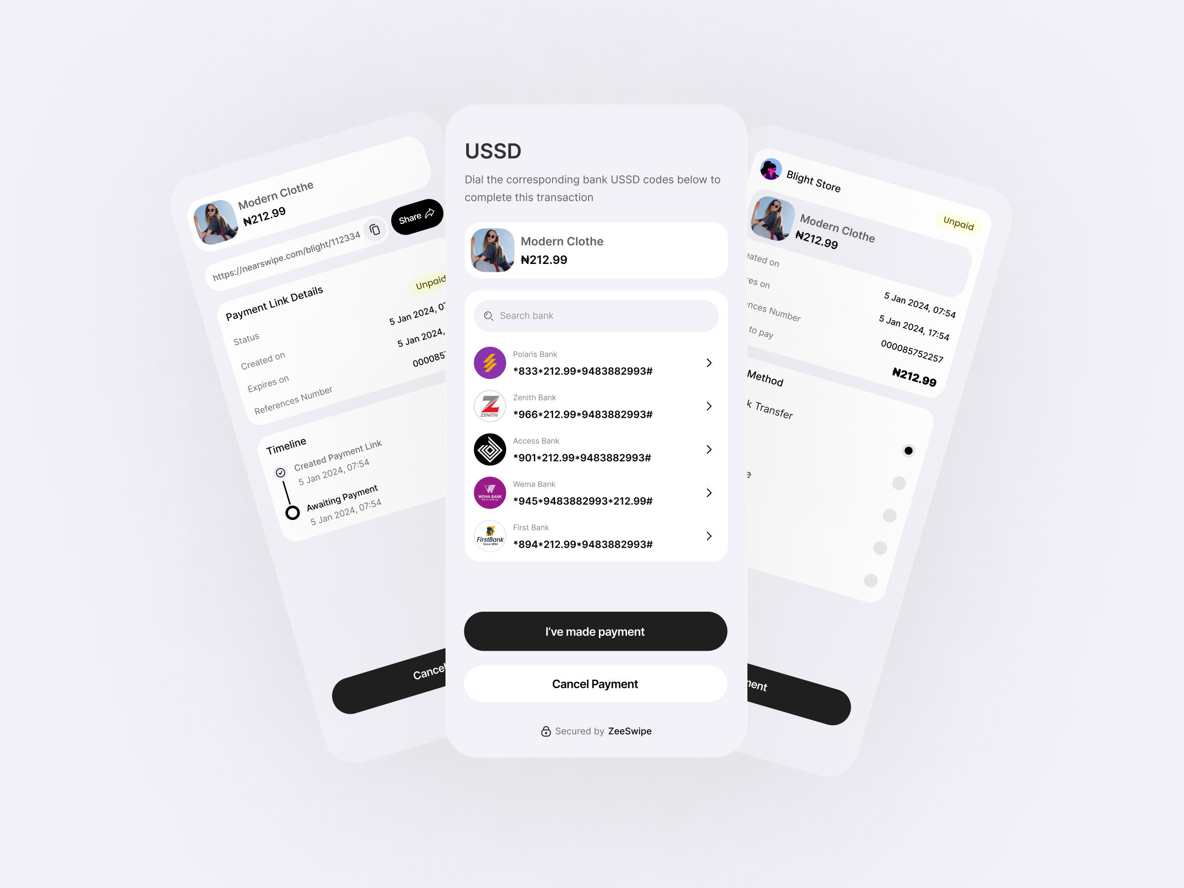 USSD Payment Screens fintech mobile design ui user experience design ussd ux