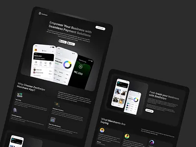 Fintech Landing Page Design app fintech landing page mobile app ui ui design user experience user interface ux ux design