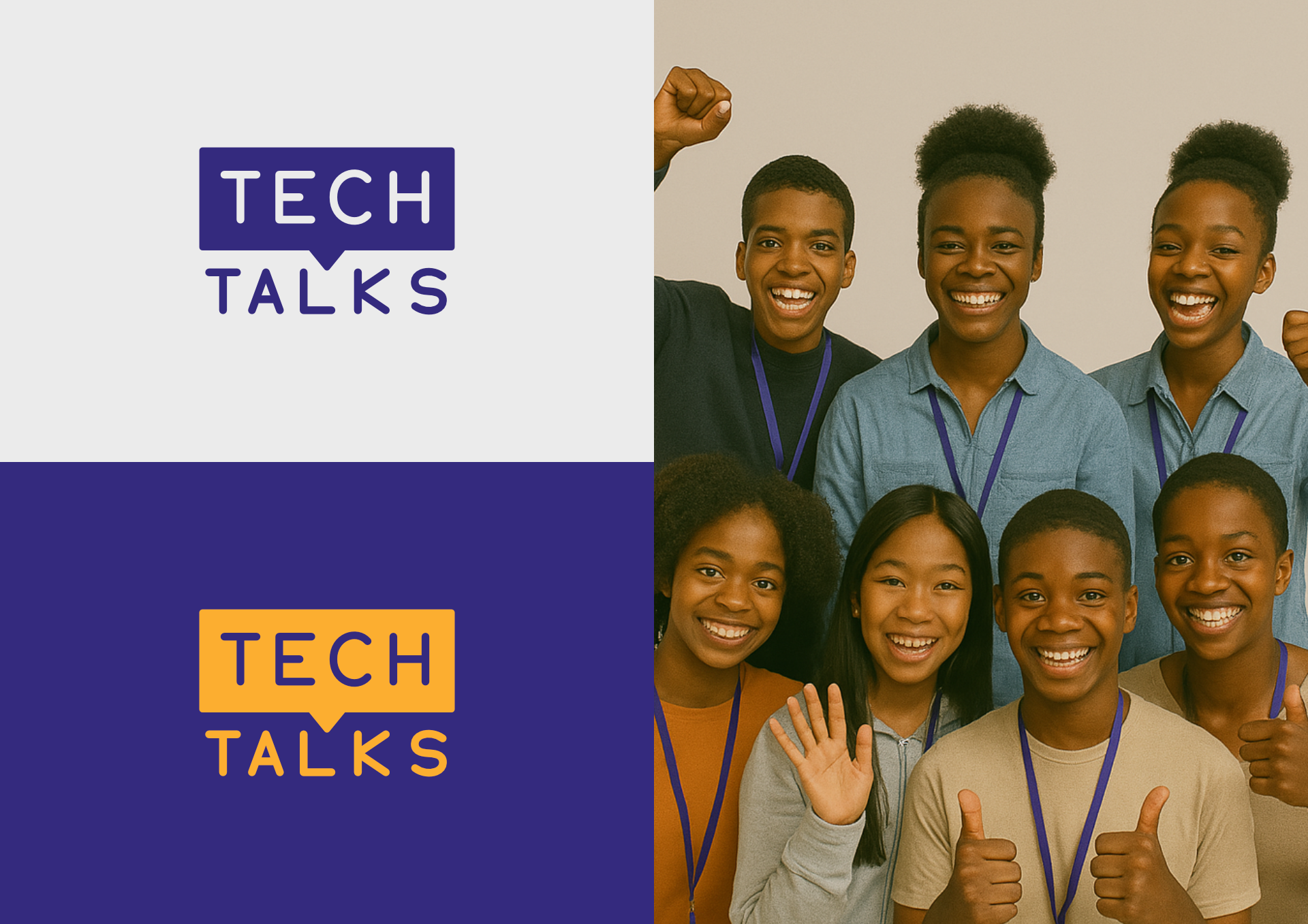 Tech Talks branding bubble logo talks tech techtalks