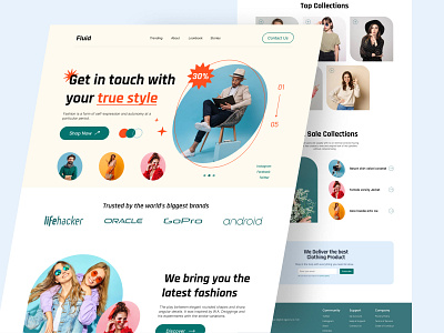 Fashion Website Design best ui creative ui design design e comma fashion fashion brand fashion store fashion web fashion website design home page landing page luxury ui design modern ui style ui uidesign ux web design website