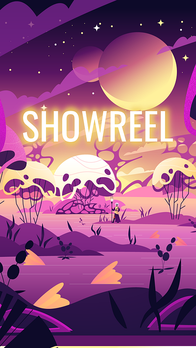 Showreel - first part animated graphics animation design explainer video graphic design illustration like motion graphics showreel uxui animation