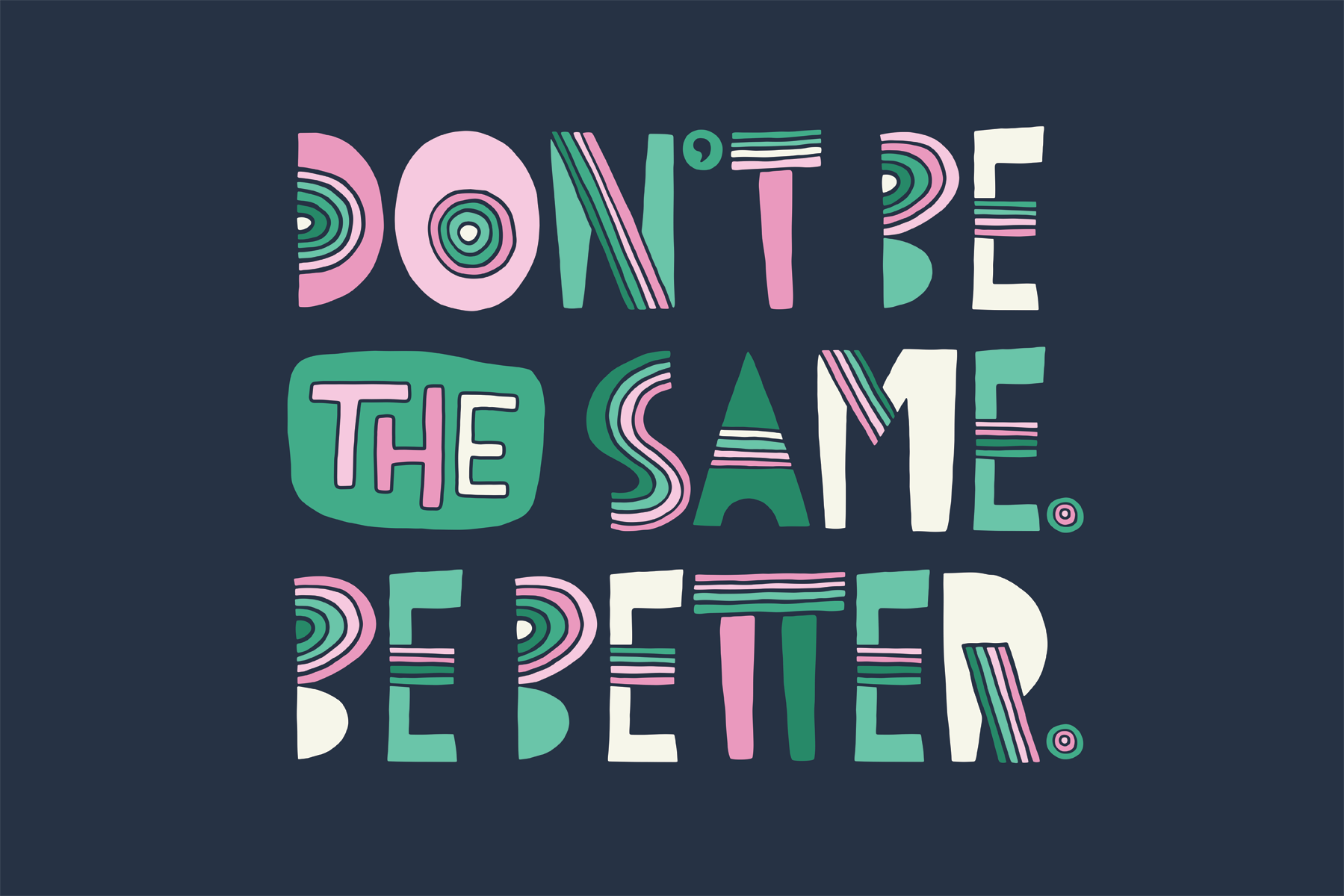 Example of Custom Typographic Design (No Revisions)