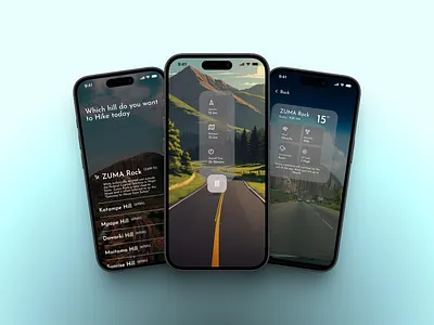 Hiking Mobile App abuja application branding design hiking ui uiux ux viraldesign