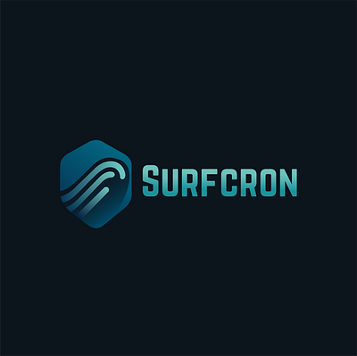 Surfcron Logo Design branding design graphic design illustration logo typography vector