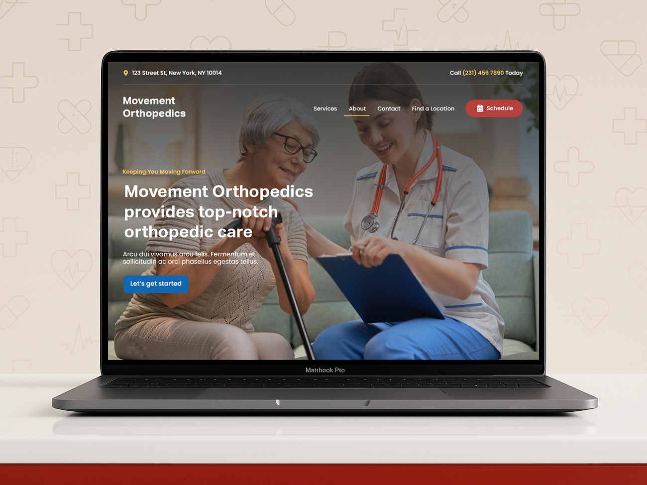 Modern Orthopedic Clinic Website Design | Medical Web Design clinic website design doctor website graphic design healthcare marketing healthcare website high converting website landing page layout medical website mockup orthopedic surgeon orthopedic website design pain clinic website patient care responsive design web design web design inspiration website website design