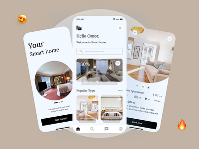 Luxury smart home app app home automation mobile mobile app design modern nizam smart home ui ux