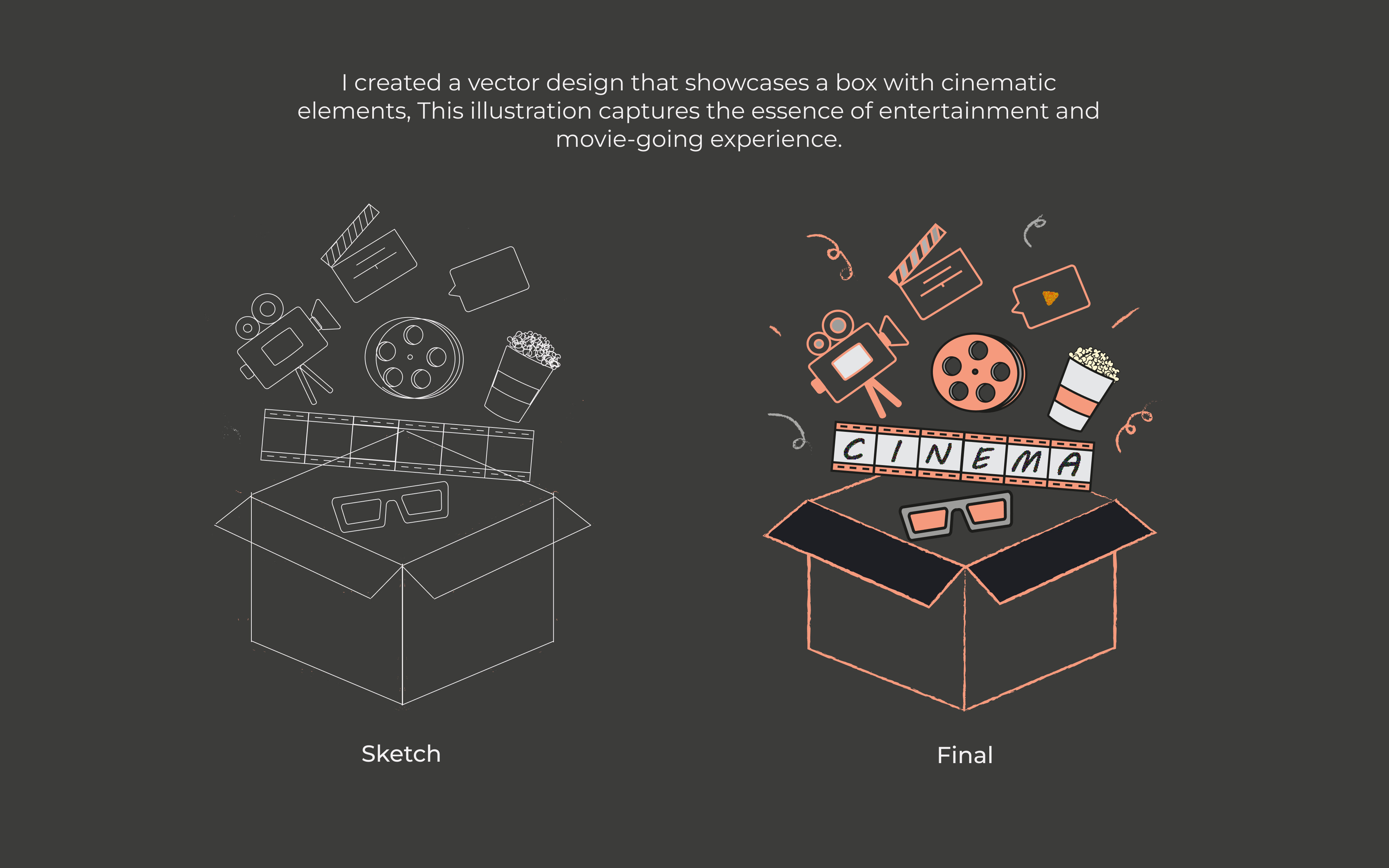 Cinematic Illustration design graphic design illustration