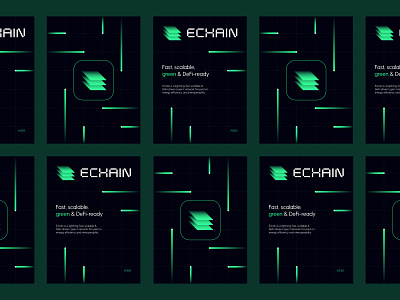 Echain - Posters blockchain brand design brand identity branding crypto design graphic design logo logotype poster typography web3