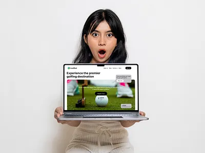 Golf Venues and Shops Landing Page Design figma landing page design ui uiux user experience user interface ux web design