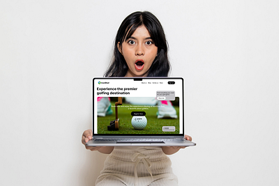 Golf Venues and Shops Landing Page Design figma landing page design ui uiux user experience user interface ux web design