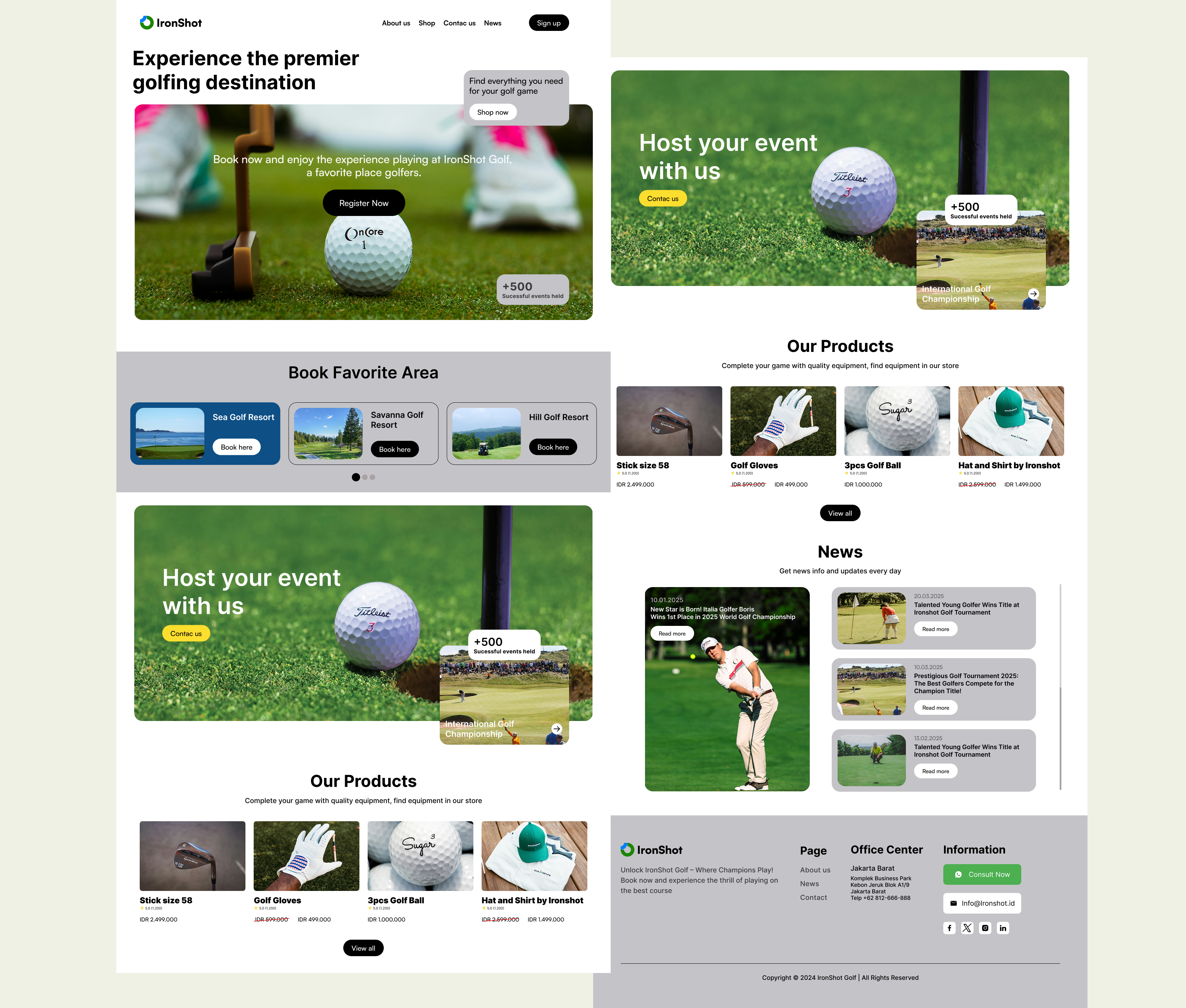 Example of Landing Page Design With Figma