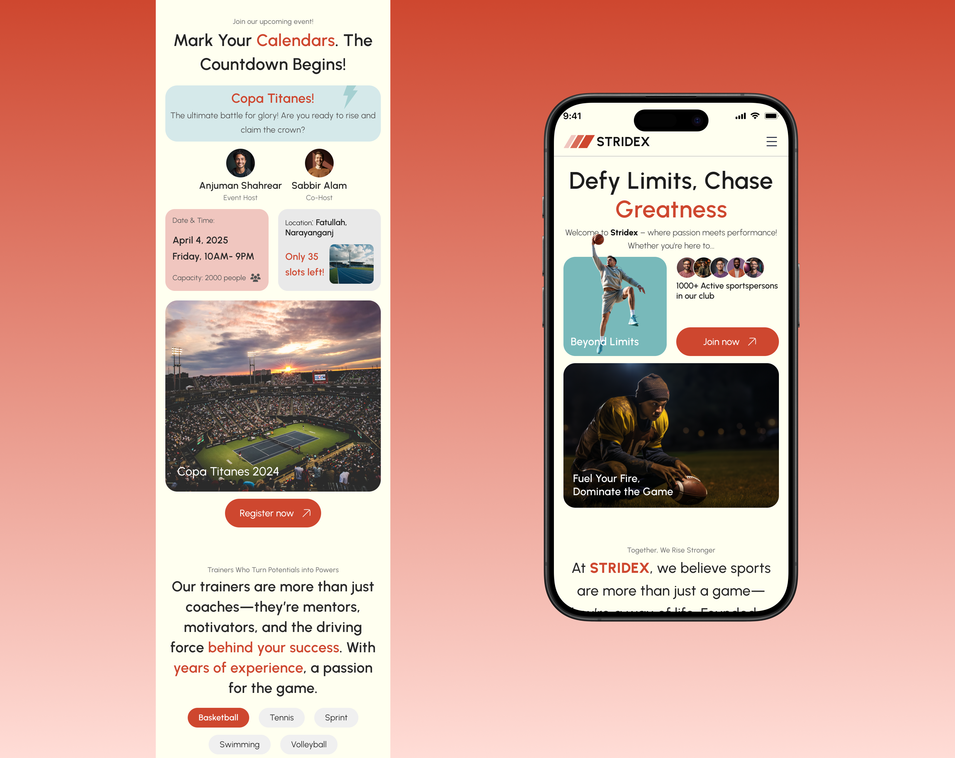 Example of Website Landing Page Design.
