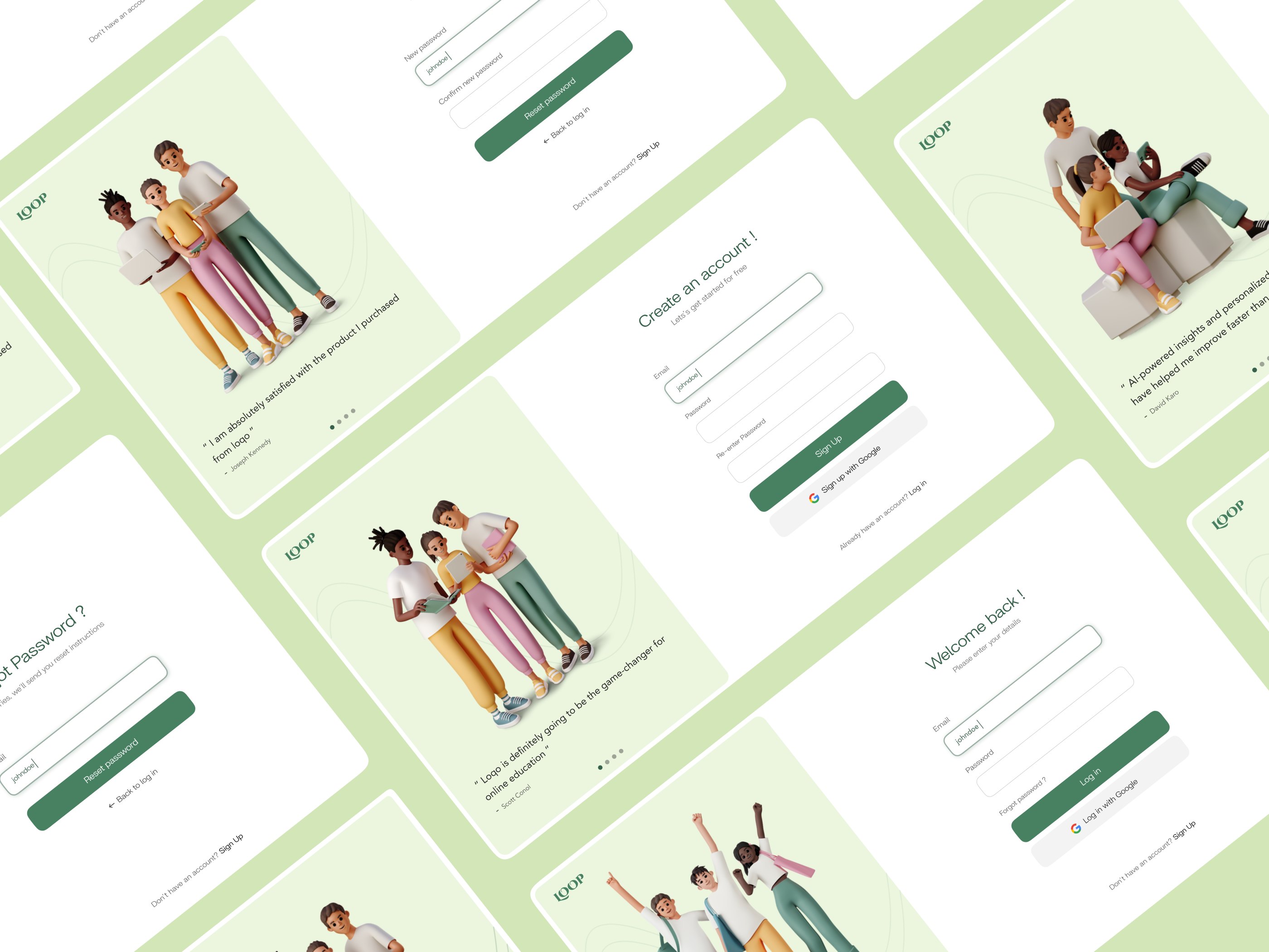 Example of Landing Page/Web App Prototype Design