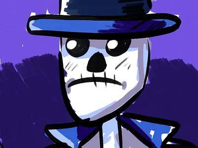 Art 2d art cartoon digital graphic design illustration skeleton