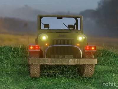 3D Animation of Jeep 3d animation